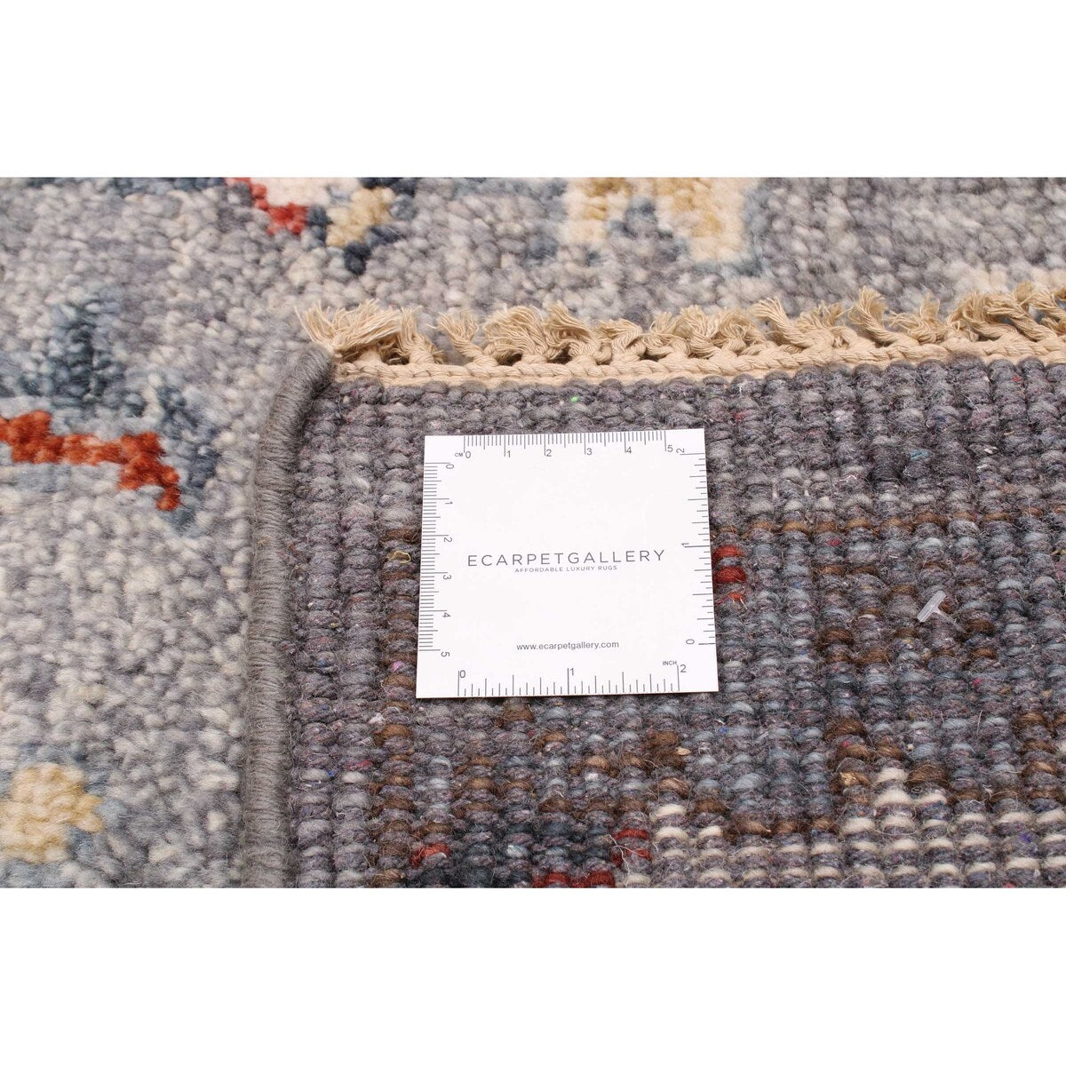 ECARPETGALLERY Hand-knotted Jules Serapi Grey Wool Rug - 6'0 x 8'11