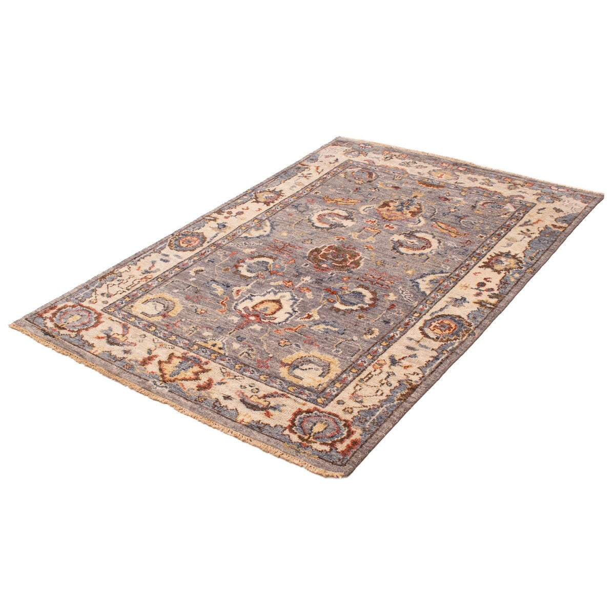 ECARPETGALLERY Hand-knotted Jules Serapi Grey Wool Rug - 6'0 x 8'11