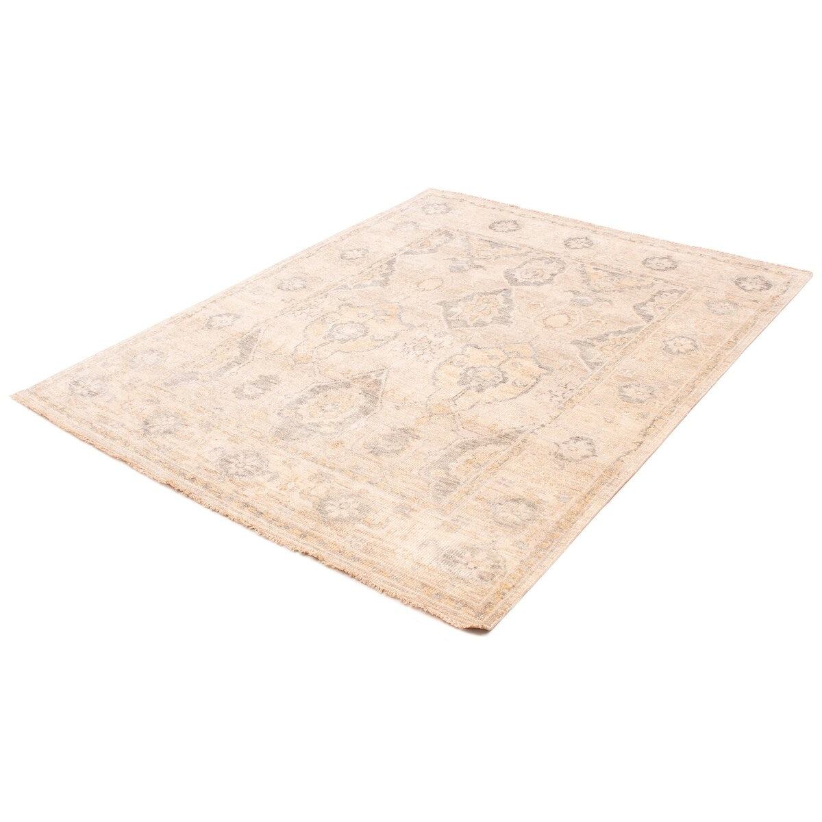 ECARPETGALLERY Hand-knotted Jules Serapi Light Khaki Wool Rug - 8'0 x 9'11