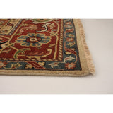 ECARPETGALLERY Hand-knotted Jules-Sultane Cream, Dark Copper Wool Rug - 7'11 x 9'11