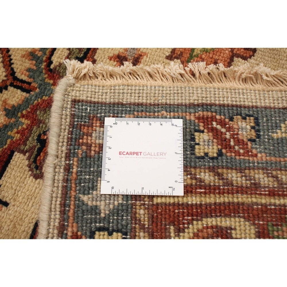 ECARPETGALLERY Hand-knotted Jules-Sultane Cream, Dark Copper Wool Rug - 7'11 x 9'11