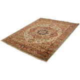 ECARPETGALLERY Hand-knotted Jules-Sultane Cream, Dark Copper Wool Rug - 7'11 x 9'11