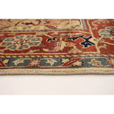 ECARPETGALLERY Hand-knotted Jules-Sultane Cream, Dark Copper Wool Rug - 7'11 x 9'11