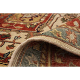 Hand-knotted Jules-Sultane Cream, Copper Wool Rug - 7'11" x 9'8"