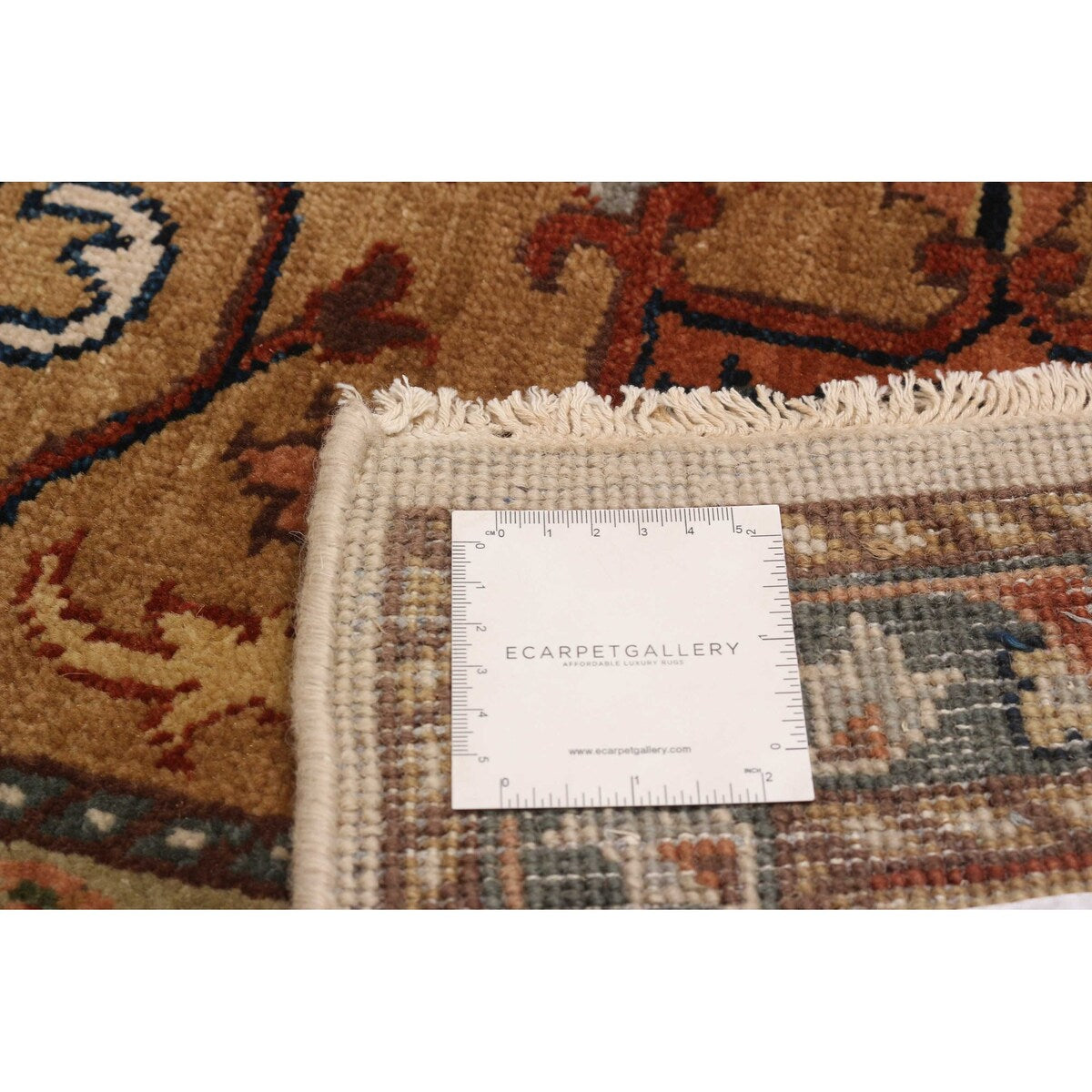 ECARPETGALLERY Hand-knotted Jules Sultane Ivory Wool Rug - 8'6 x 11'3