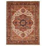 ECARPETGALLERY Hand-knotted Jules Sultane Ivory Wool Rug - 8'10 x 11'8