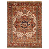 ECARPETGALLERY Hand-knotted Jules Sultane Ivory Wool Rug - 8'6 x 11'3