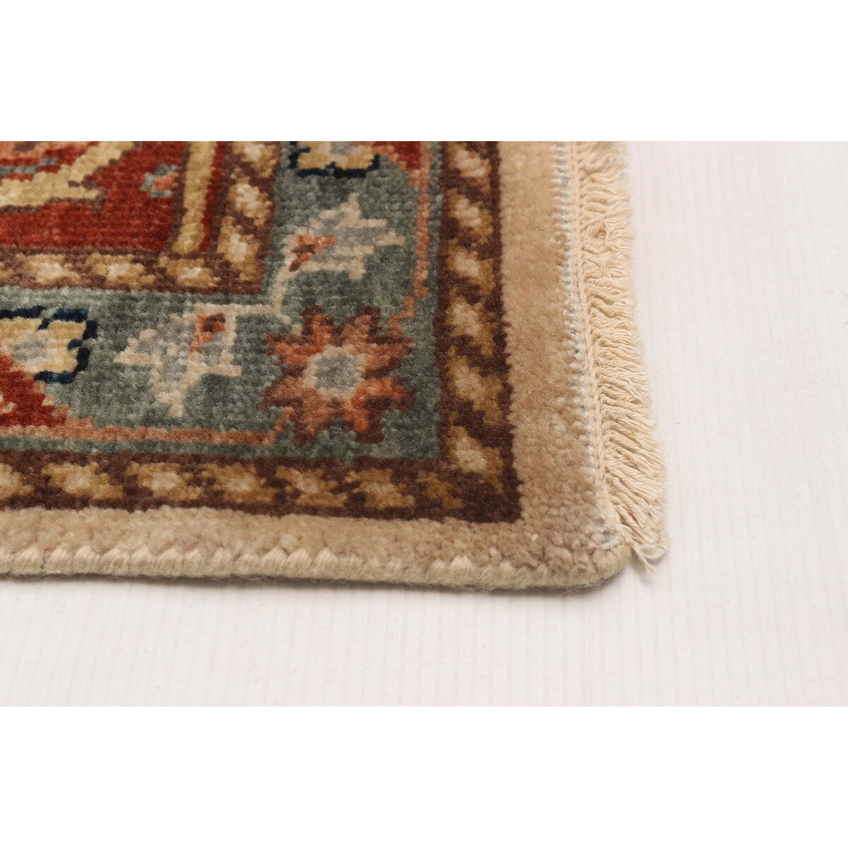 ECARPETGALLERY Hand-knotted Jules Sultane Ivory Wool Rug - 8'10 x 11'8