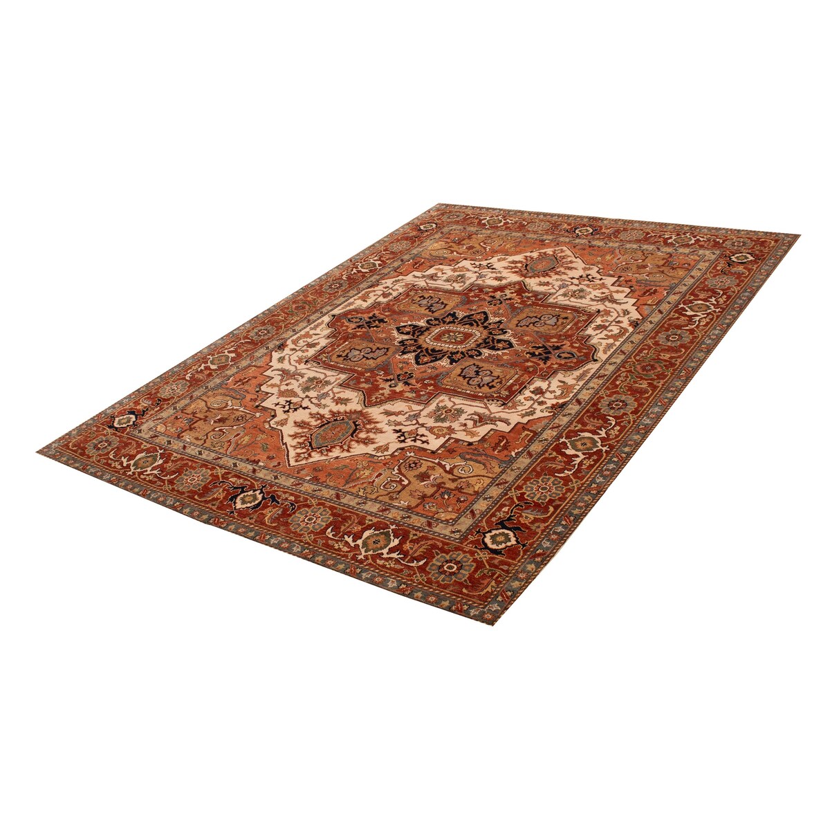 ECARPETGALLERY Hand-knotted Jules Sultane Ivory Wool Rug - 8'10 x 11'8
