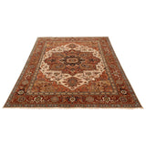 ECARPETGALLERY Hand-knotted Jules Sultane Ivory Wool Rug - 8'10 x 11'8