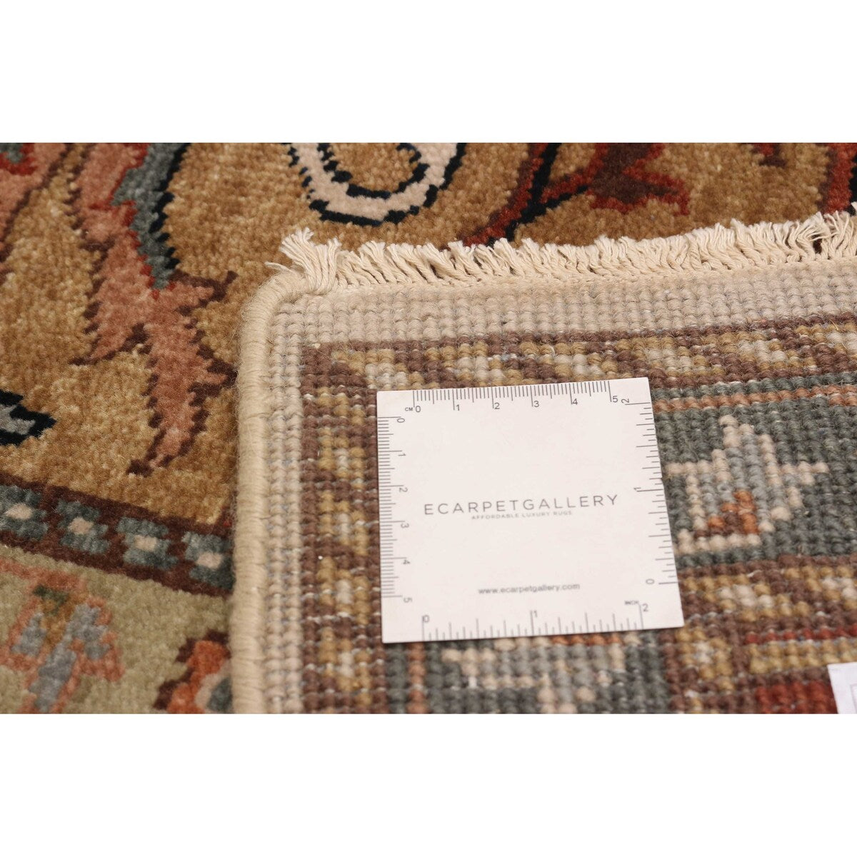 ECARPETGALLERY Hand-knotted Jules Sultane Ivory Wool Rug - 8'10 x 11'8