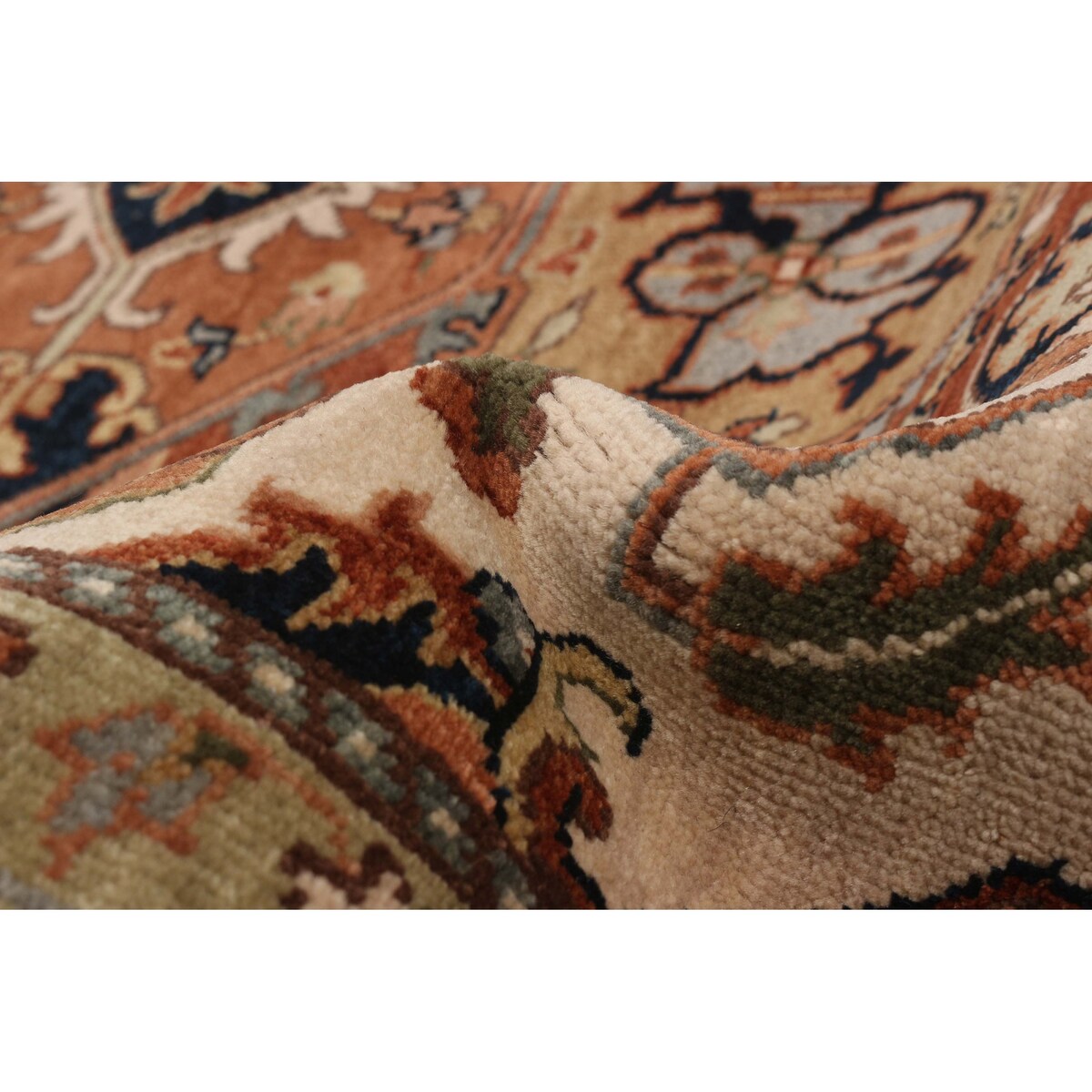 ECARPETGALLERY Hand-knotted Jules Sultane Ivory Wool Rug - 8'10 x 11'8
