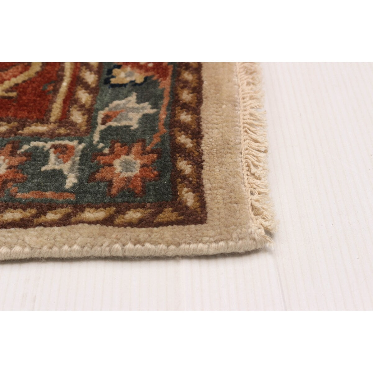 ECARPETGALLERY Hand-knotted Jules Sultane Ivory Wool Rug - 8'6 x 11'3
