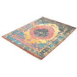 ECARPETGALLERY Hand-knotted Jules Ushak Gold, Red Rug - 5'6 x 7'7