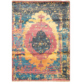 ECARPETGALLERY Hand-knotted Jules Ushak Gold, Red Rug - 5'6 x 7'7