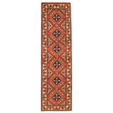 ECARPETGALLERY Hand-knotted Kargahi Copper Wool Rug - 2'9 x 9'6