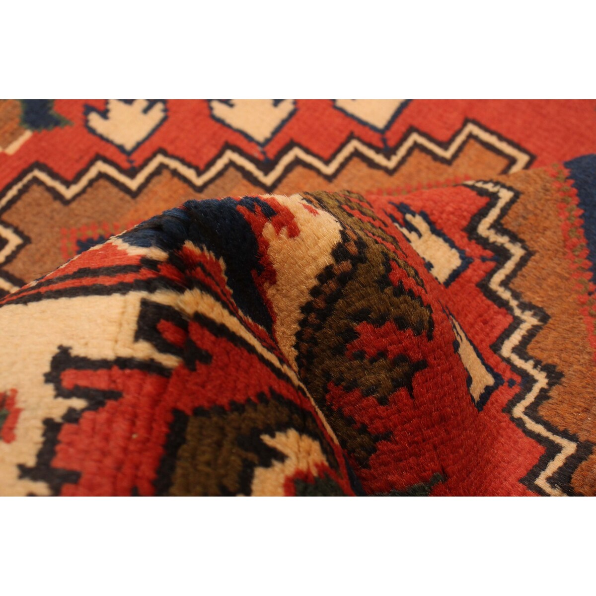 ECARPETGALLERY Hand-knotted Kargahi Copper Wool Rug - 2'9 x 9'6