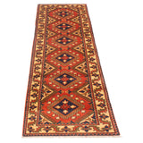 ECARPETGALLERY Hand-knotted Kargahi Copper Wool Rug - 2'9 x 9'6