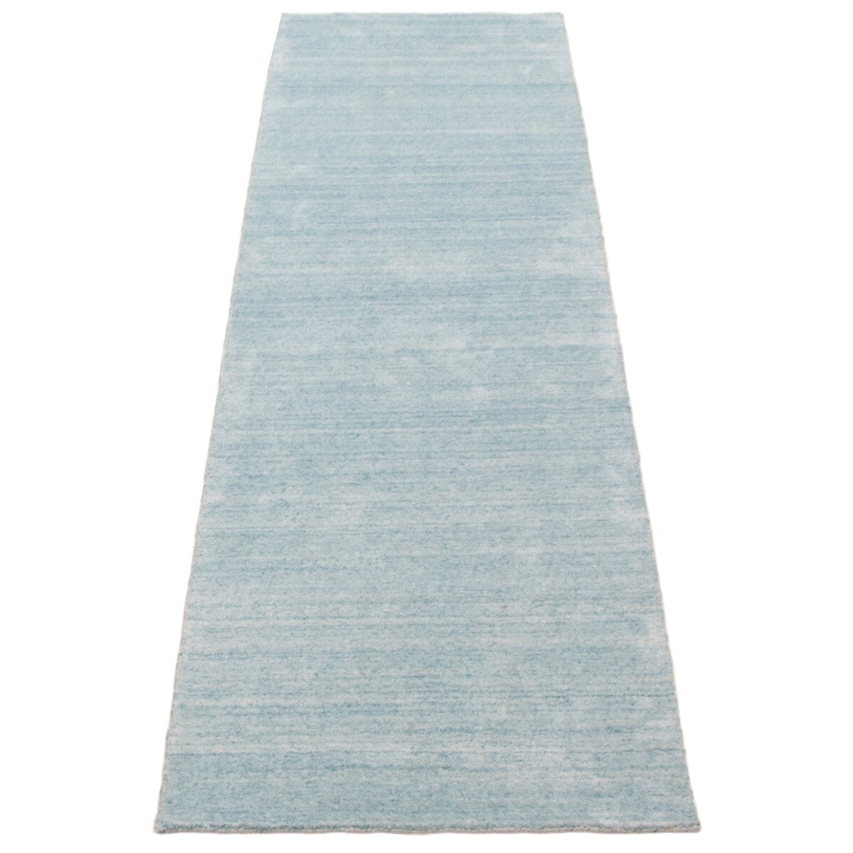 ECARPETGALLERY Hand-knotted Kashkuli Gabbeh Blue Wool Rug - 2'7 x 12'0