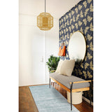 ECARPETGALLERY Hand-knotted Kashkuli Gabbeh Blue Wool Rug - 2'7 x 12'0