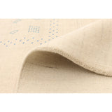 ECARPETGALLERY Hand-knotted Kashkuli Gabbeh Cream Wool Rug - 6'2 x 9'0
