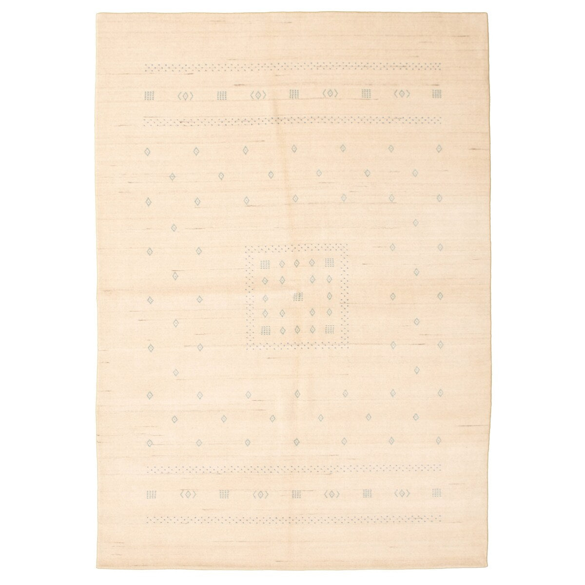 ECARPETGALLERY Hand-knotted Kashkuli Gabbeh Cream Wool Rug - 6'2 x 9'0