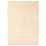ECARPETGALLERY Hand-knotted Kashkuli Gabbeh Cream Wool Rug - 6'2 x 9'0