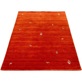 ECARPETGALLERY Hand-knotted Kashkuli Gabbeh Dark Copper Wool Rug - 5'0 x 7'11