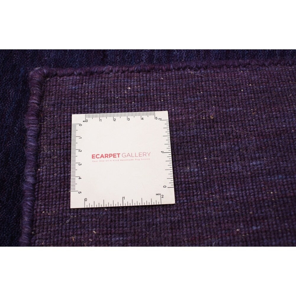 ECARPETGALLERY Hand-knotted Kashkuli Gabbeh Indigo Wool Rug - 5'2 x 7'10