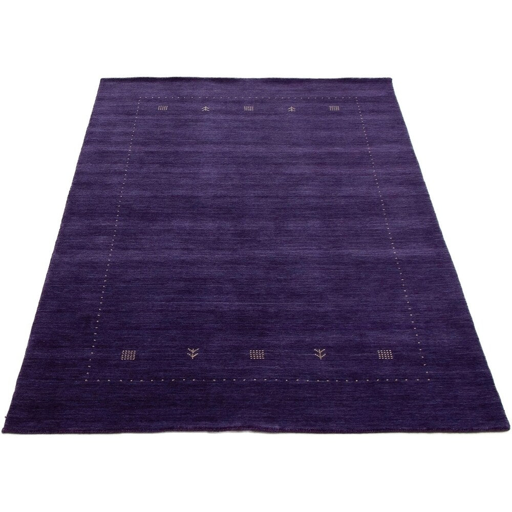 ECARPETGALLERY Hand-knotted Kashkuli Gabbeh Indigo Wool Rug - 5'2 x 7'10