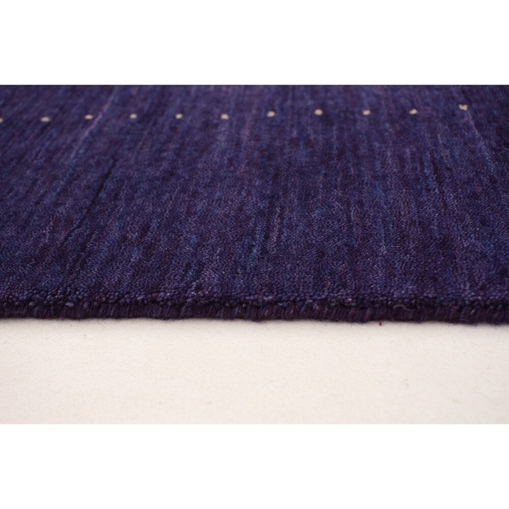 ECARPETGALLERY Hand-knotted Kashkuli Gabbeh Indigo Wool Rug - 5'2 x 7'10