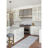 Hand-knotted Kashkuli Gabbeh Grey Wool Rug - 2'6" x 8'0" Runner/2'6 x 8'0