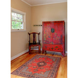 ECARPETGALLERY Hand-knotted Kayseri Vintage Red Wool Rug - 7'1 x 10'8