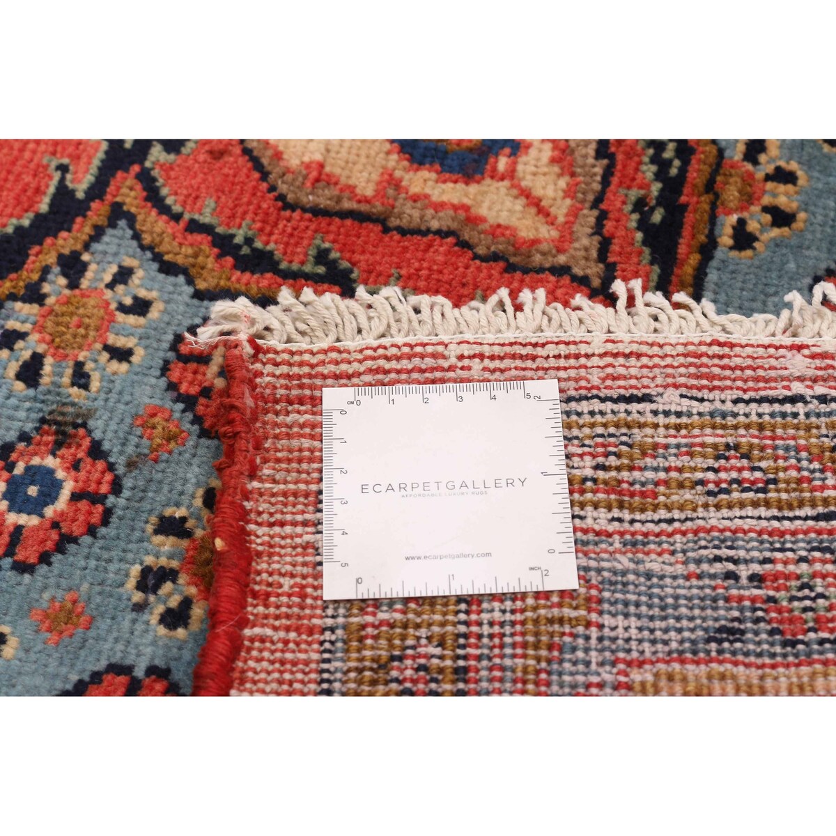 ECARPETGALLERY Hand-knotted Kayseri Vintage Red Wool Rug - 7'1 x 10'8