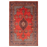 ECARPETGALLERY Hand-knotted Kayseri Vintage Red Wool Rug - 7'1 x 10'8
