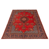 ECARPETGALLERY Hand-knotted Kayseri Vintage Red Wool Rug - 7'1 x 10'8