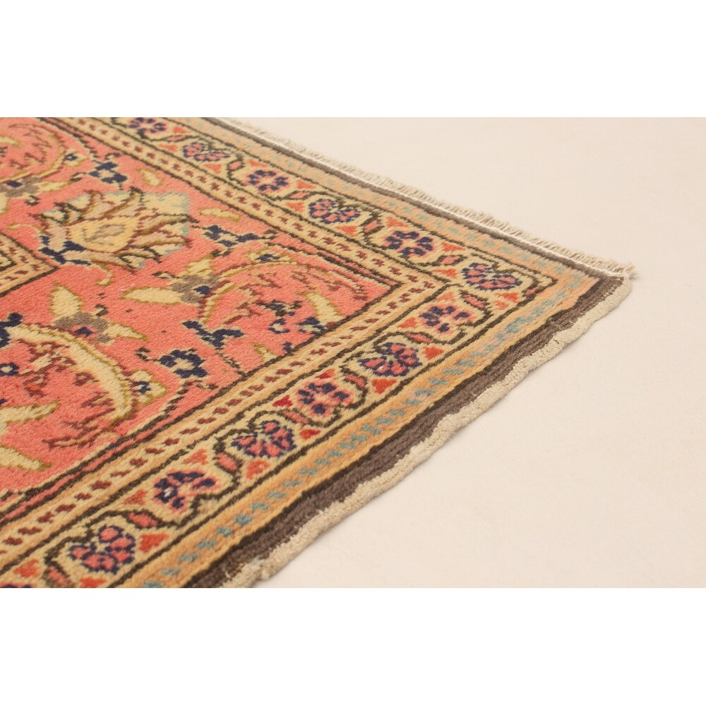 ECARPETGALLERY Hand-knotted Kayseri Ivory Wool Rug - 6'6 x 9'9