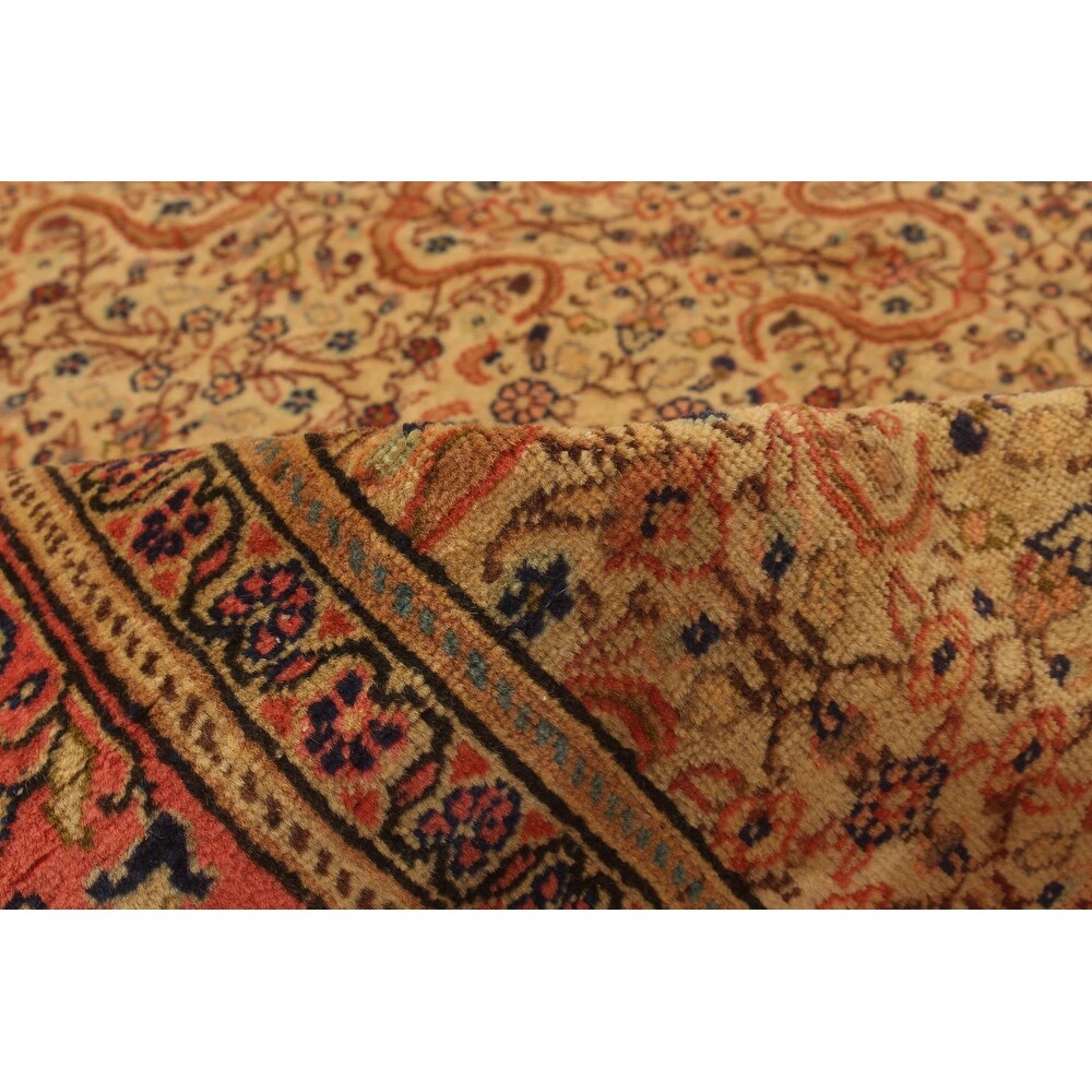 ECARPETGALLERY Hand-knotted Kayseri Ivory Wool Rug - 6'6 x 9'9