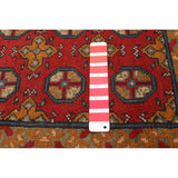ECARPETGALLERY Hand-knotted Khal Mohammadi Revival Red Wool Rug - 3'5 x 4'9