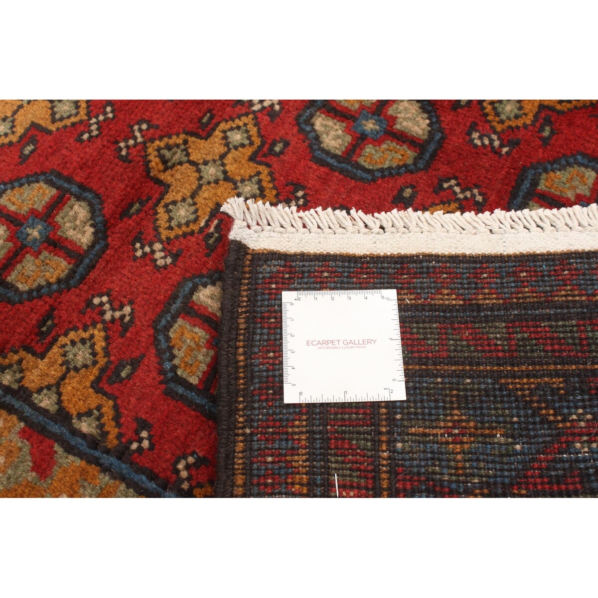 ECARPETGALLERY Hand-knotted Khal Mohammadi Revival Red Wool Rug - 3'5 x 4'9