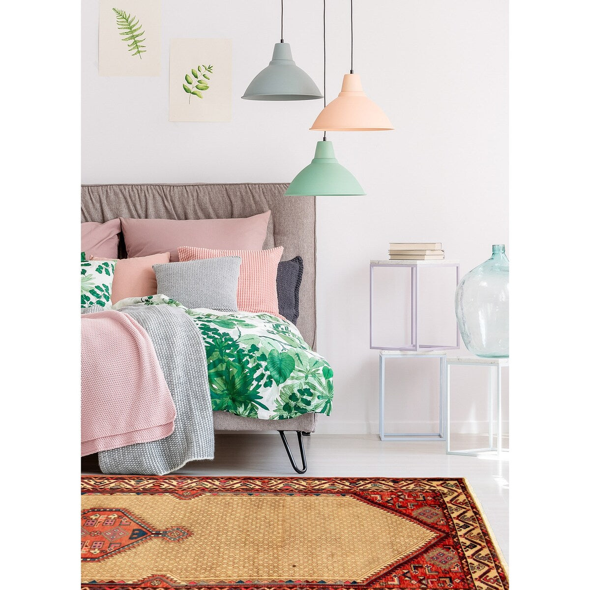 ECARPETGALLERY Hand-knotted Koliai Light Brown, Red Wool Rug - 3'7 x 10'5