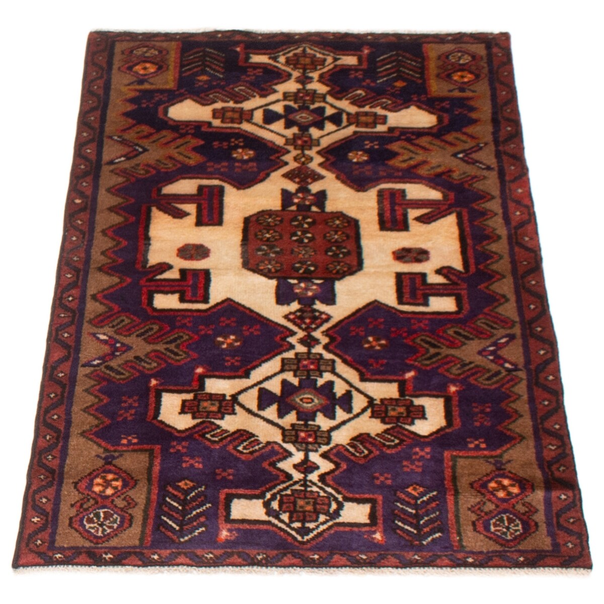 ECARPETGALLERY Hand-knotted Konya Cream Wool Rug - 2'9 x 4'9