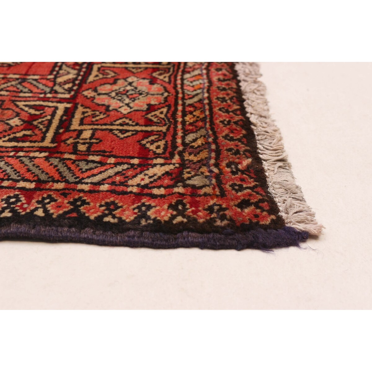 ECARPETGALLERY Hand-knotted Konya Red Wool Rug - 4'6 x 10'6