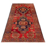 ECARPETGALLERY Hand-knotted Konya Red Wool Rug - 4'6 x 10'6