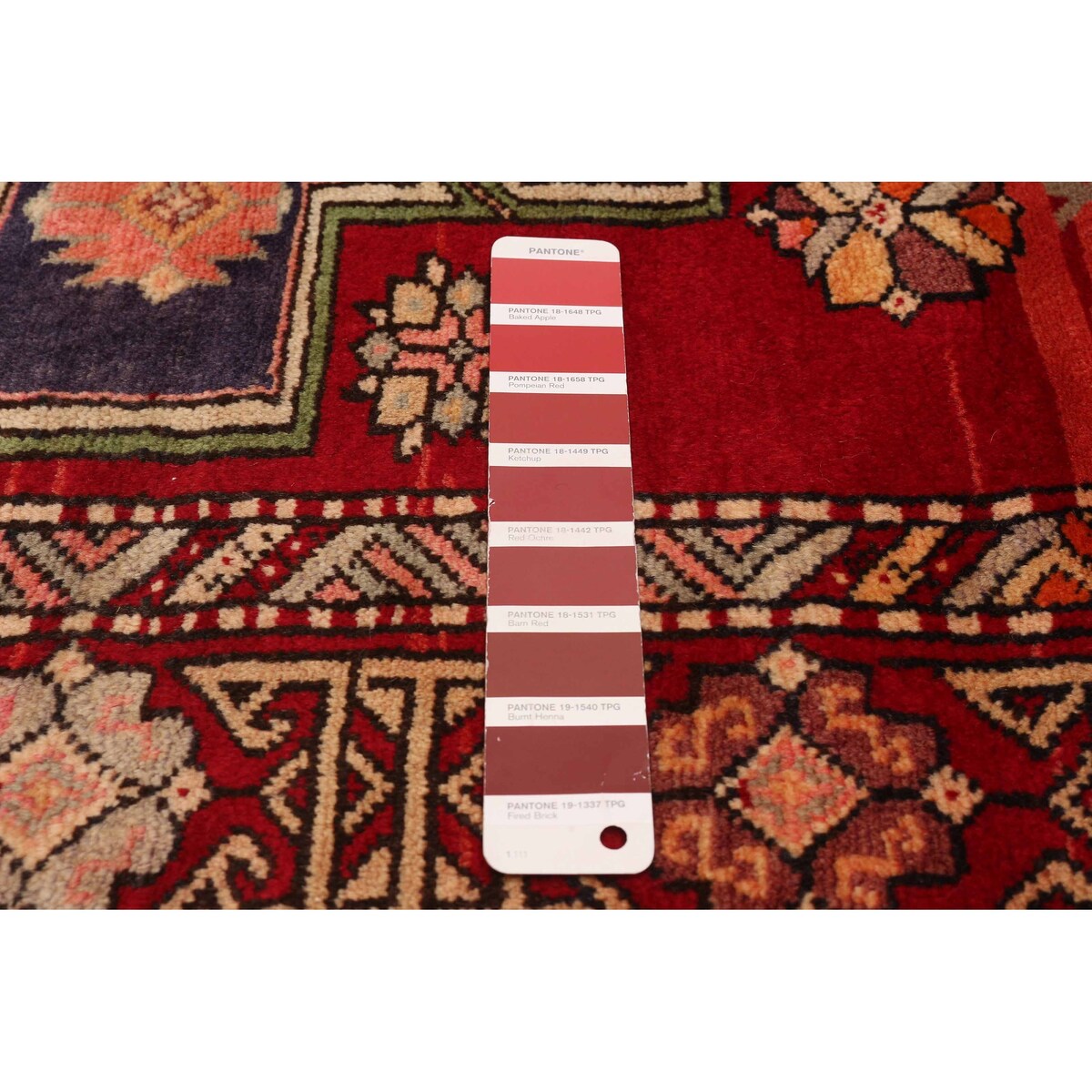 ECARPETGALLERY Hand-knotted Konya Red Wool Rug - 4'6 x 10'6