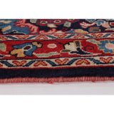 ECARPETGALLERY Hand-knotted Mahal Dark Navy, Red Rug - 2'3 x 2'8
