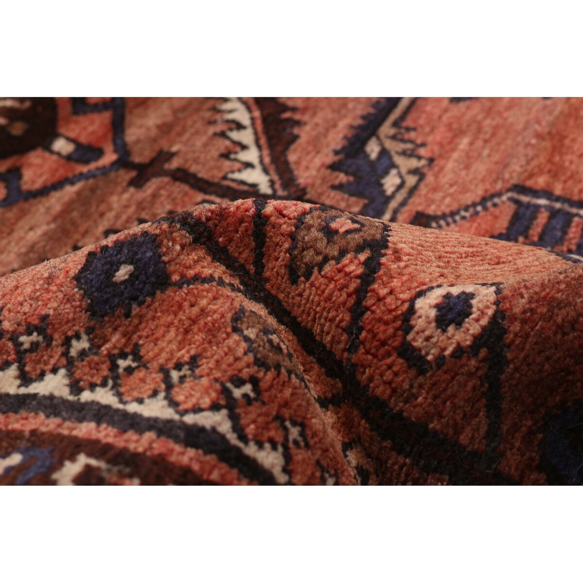ECARPETGALLERY Hand-knotted Melis Vintage Copper Wool Rug - 3'6 x 10'3