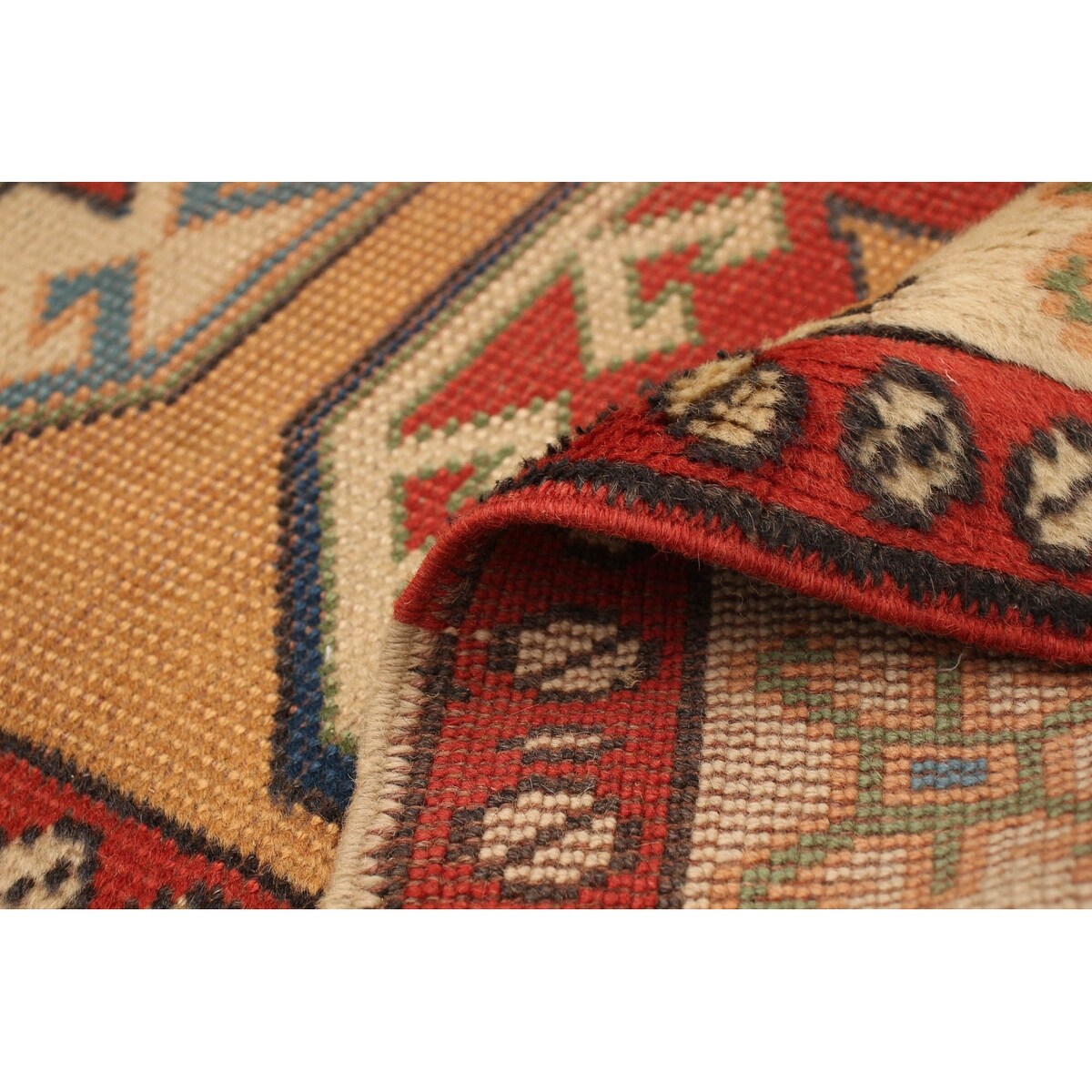 ECARPETGALLERY Hand-knotted Melis Vintage Copper Wool Rug - 2'9 x 7'9