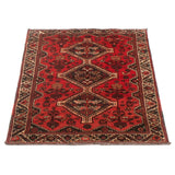 ECARPETGALLERY Hand-knotted Melis Vintage Red Wool Rug - 3'9 x 5'4