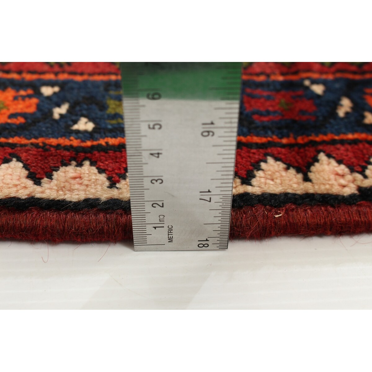 ECARPETGALLERY Hand-knotted Nahavand Navy Wool Rug - 4'3 x 9'10